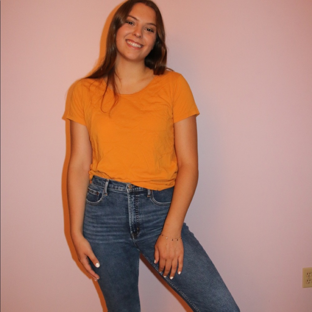 Mustard J. Crew Tee